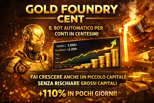 GOLD FOUNDRY CENT MT5 Il bot automatico pensato per chi parte da poco… ma vuole crescere davvero